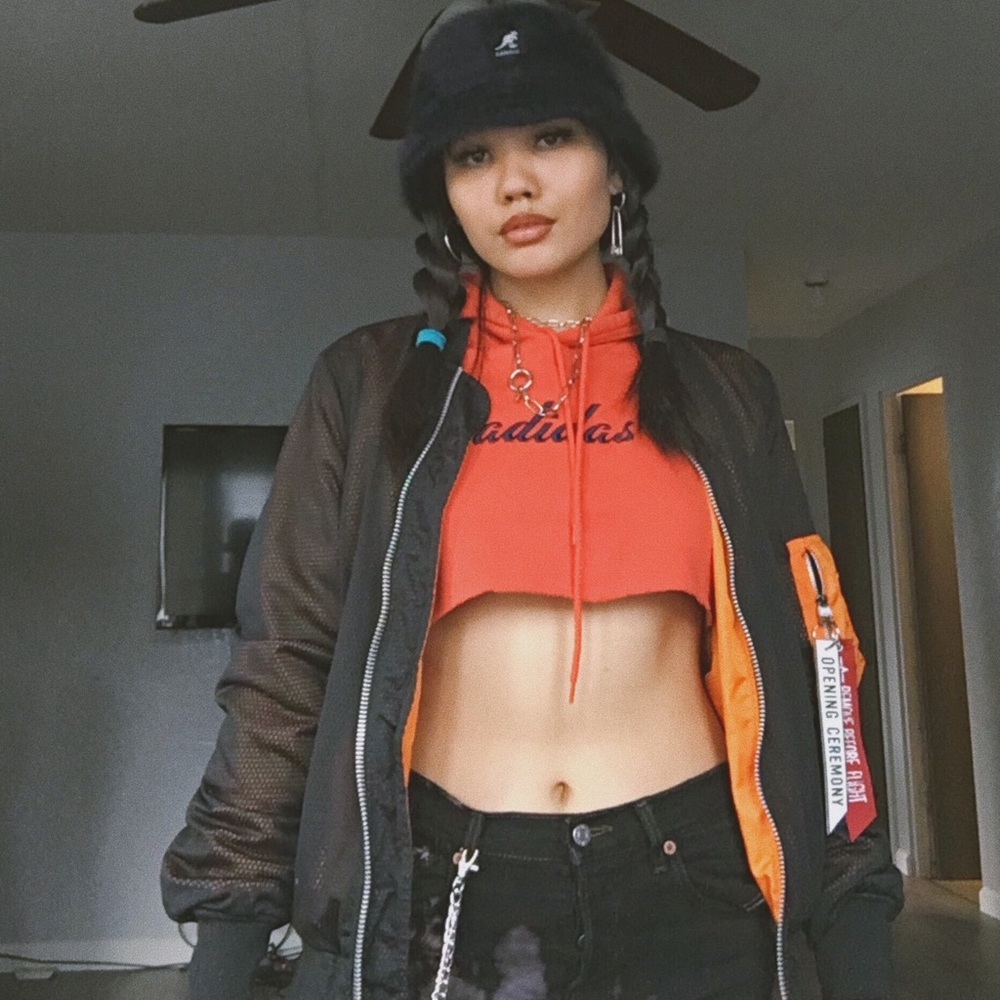 Reversible opening ceremony bomber jacket